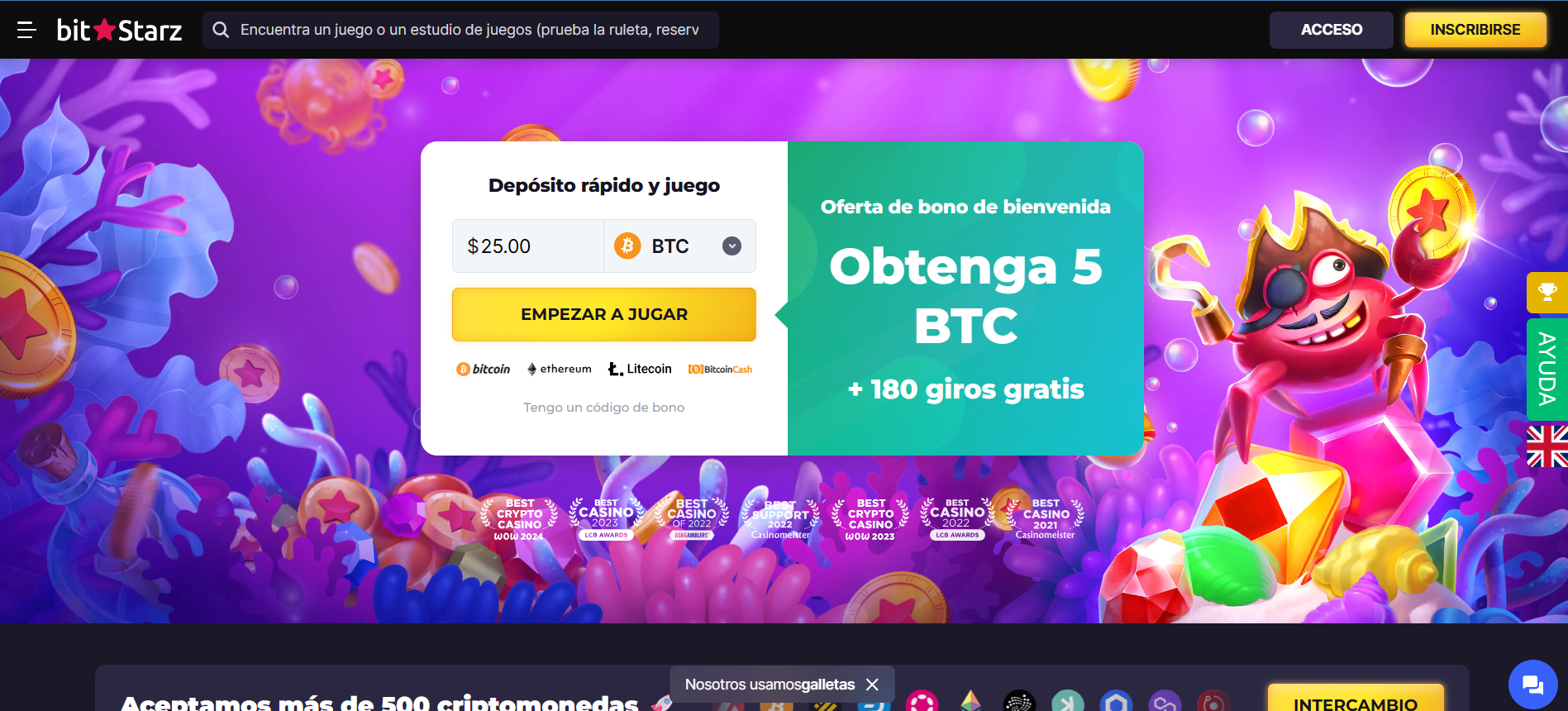 BitStarz Casino Homepage