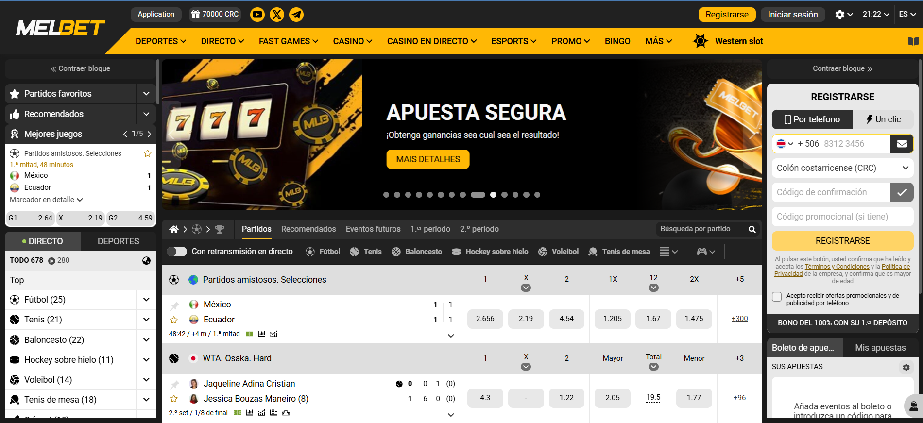 Melbet Apuesta en Deportes